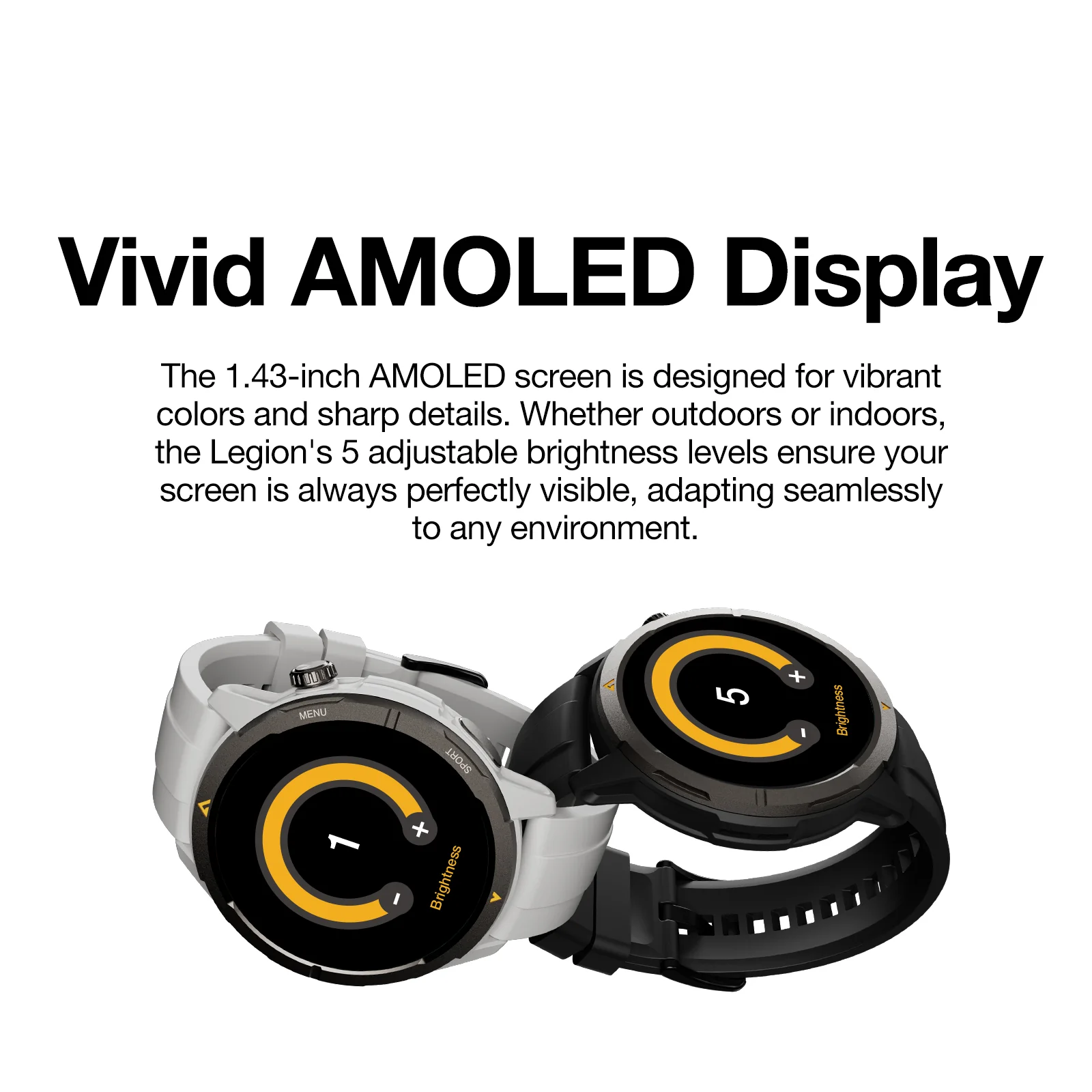 AGM Legion | Rugged | AMOLED | Health Monitoring | Multi-Sport | 5 ATM | Long Lasting Battery | GPS | Compass - Image 10