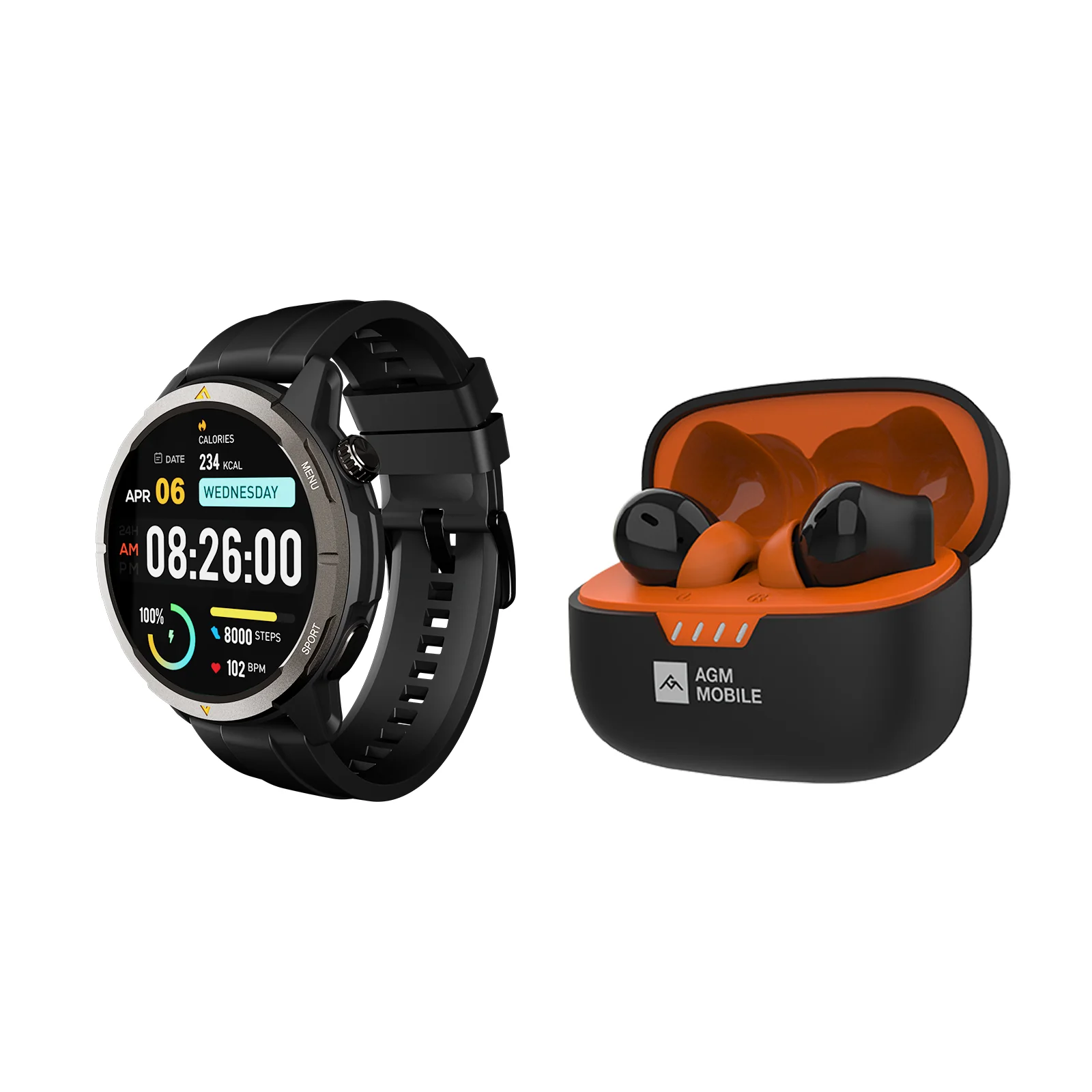 AGM Legion | Rugged | AMOLED | Health Monitoring | Multi-Sport | 5 ATM | Long Lasting Battery | GPS | Compass - Image 16