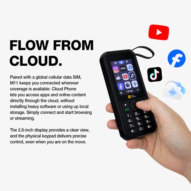 Pre-Order | AGM M11 | 4G Hotspot Phone｜Portable WiFi Hotspot｜4000mAh Battery｜IP68/IP69K Waterproof｜Wired Reverse Charging｜FM Radio｜3.5mm Jack - Image 14