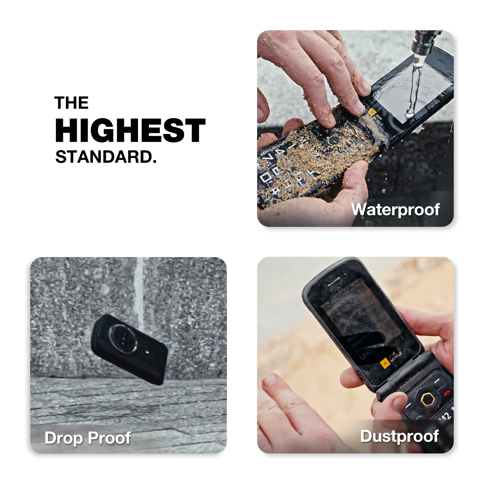 AGM M8 FLIP Security+ | Rugged Flip Phone | Secure Data | Reduced vulnerabilities | Zero tracking | US Warehouse - Image 7