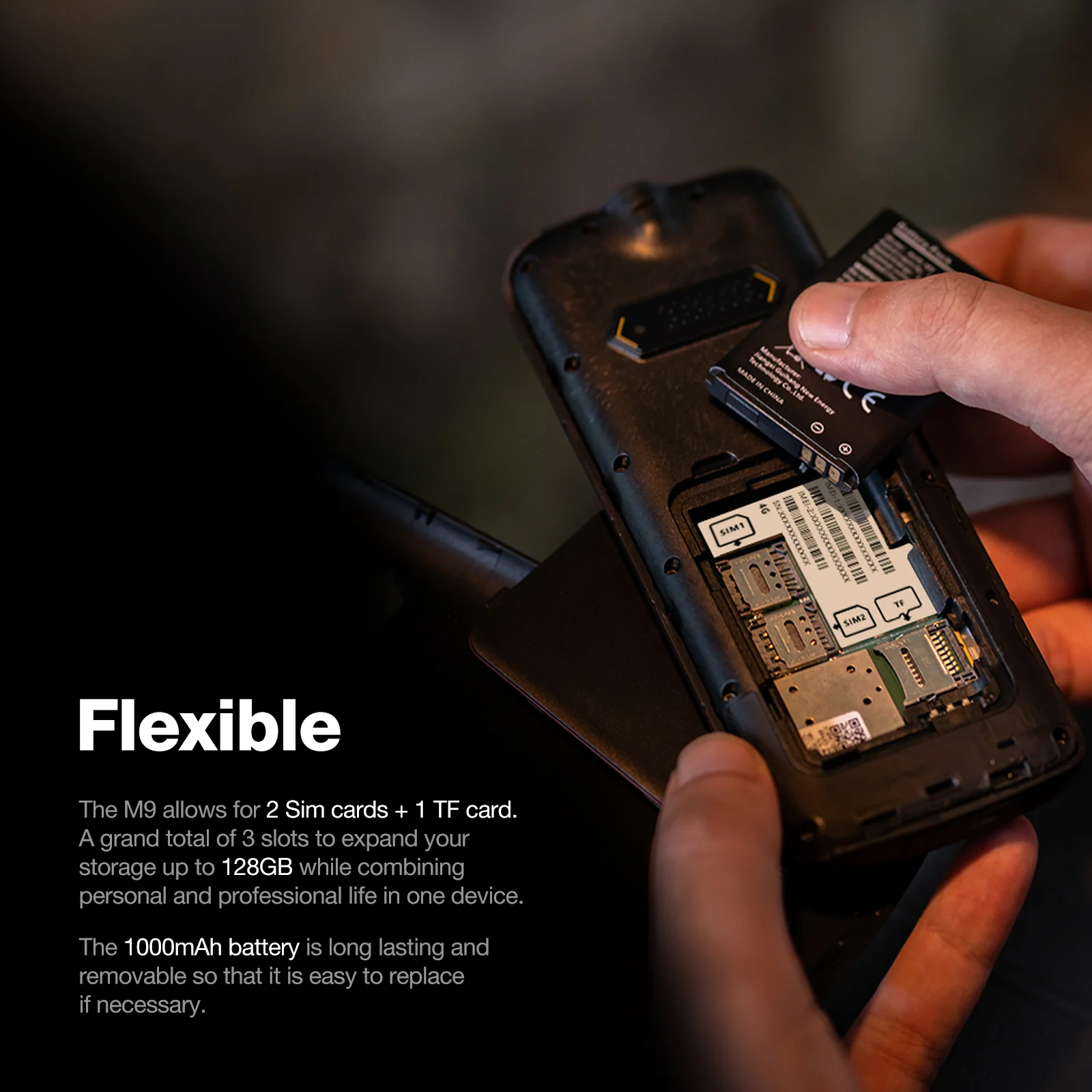 AGM M9 | Rugged | 4G |  Ergonomic | User Friendly | Fast Dial | Dual SIM - Image 3