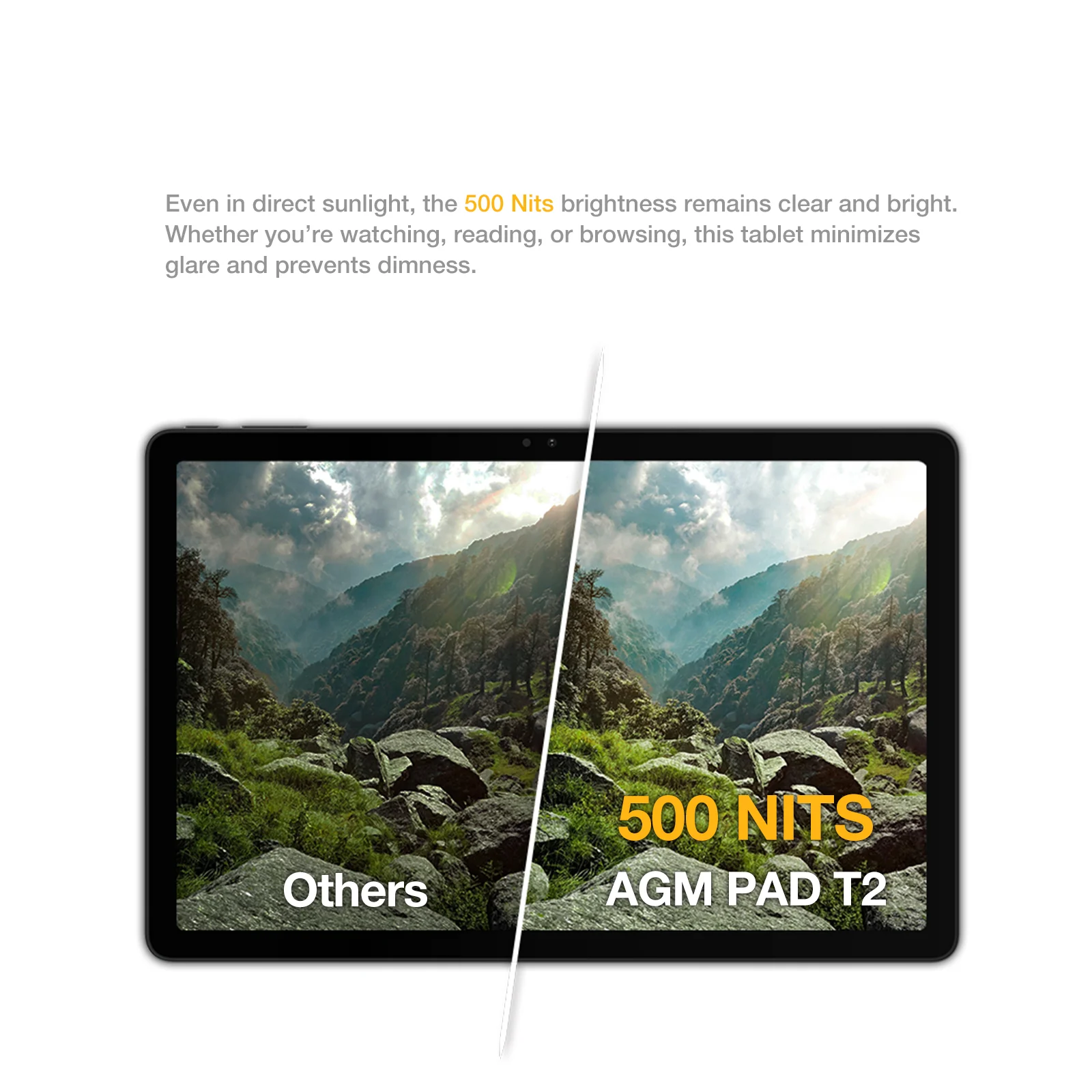 AGM PAD T2 | 500 Nits Brightness｜11"FHD+｜256GB｜MTK G91 Processor｜Android 14｜8000mAh Battery - Image 3